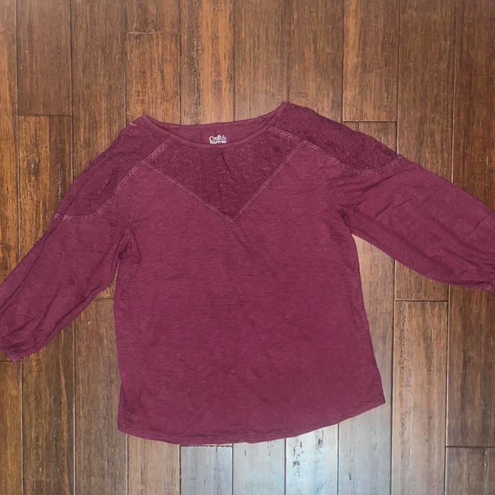 Maroon blouse